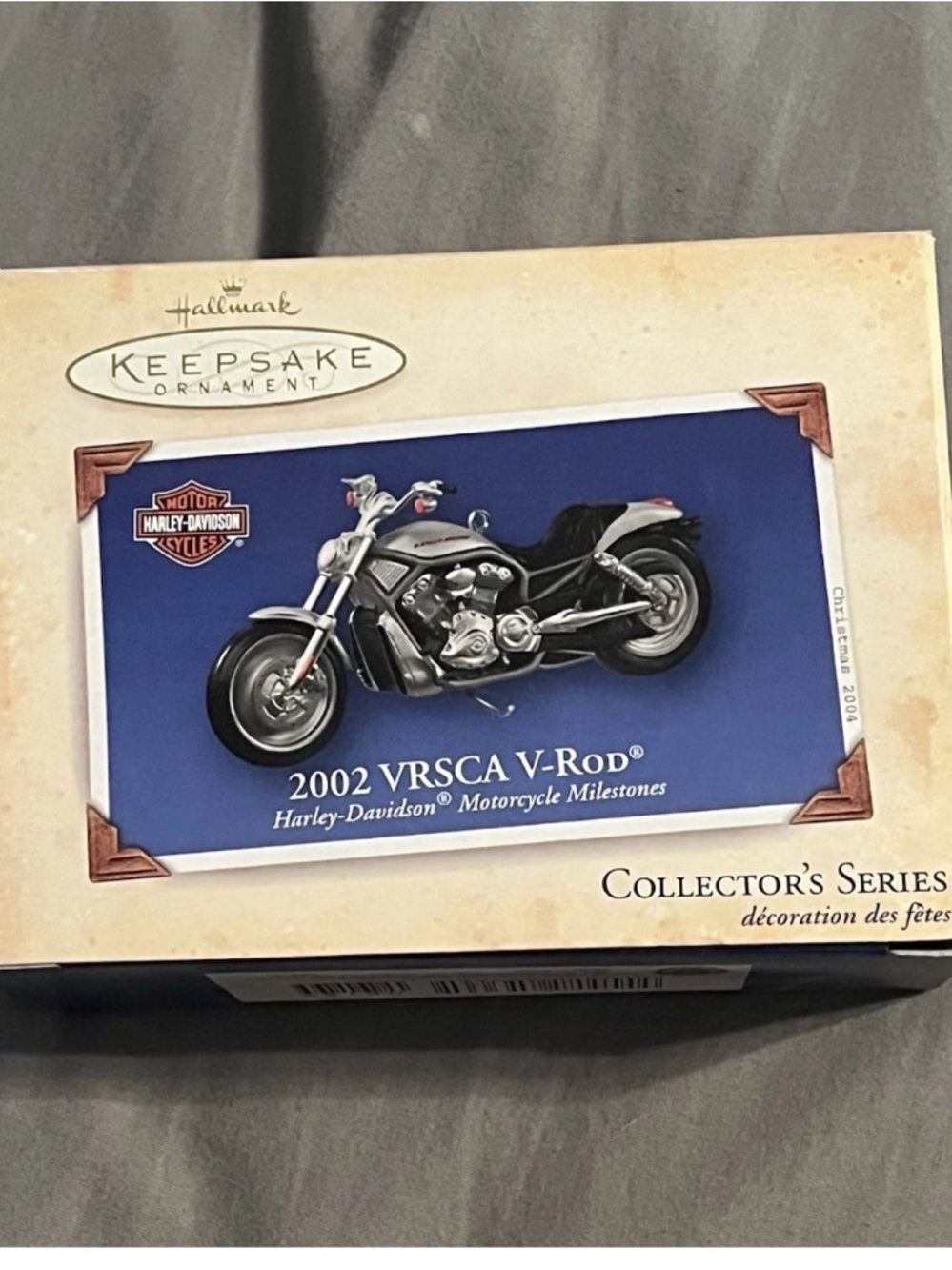 Hallmark Keepsake Ornament 2002 VRSC A V-Rod Black Motorcycle